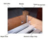 Typical mortise & tenon bed construction used for all beds is easy to assemble and extremely strong