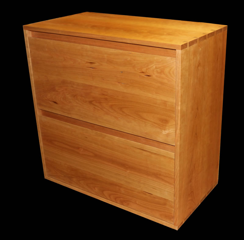 cherry lateral file cabinet