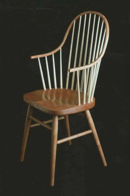 cherry continuous arm chair
