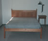 raised panel bed - low footboard