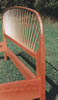 Spindle bed headboard detail
