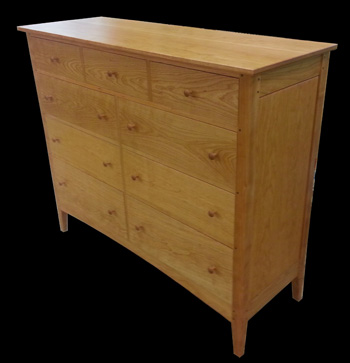 9 drawer Mission double dresser