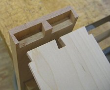 hand fitted dovetailed drawers