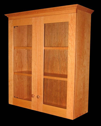 Shaker dovetailed wall cabinet