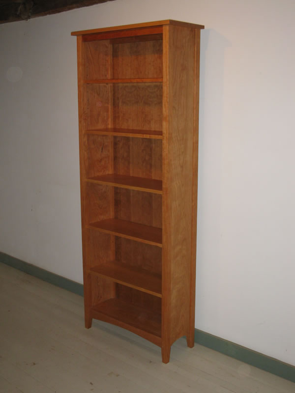 solid cherry bookcase