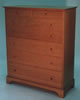 Cherry 7 drawer Shaker bureau