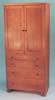 Shaker 4 drawer armoire in cherry