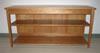 Tv table with 2 adjustable shelves & paneled back. 60" l x 21" d x 29"h