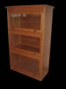 Barrister bookcase - cherry with ebonized knobs. 60.5" h x 38.5" w x 17.75" d