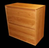 Cherry dovetailed lateral file cabinet - 30"w x 16"d x 30"h
