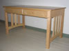 Mission library desk - maple. 54" w x 30"d x 30"h