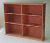 Cherry Shaker bookcase 60"w x 12"d x 48"h