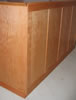 Custom solid cherry frame & panel back. Standard back is 1/2" thick cherry, maple or oak veneer plywood.