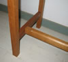 Stretcher and foot rest detail. No bead on leg corner.