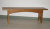 Shaker arched bench in cherry