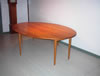 Cherry gate leg table with leaves up