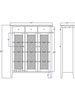 Drawing for custom mahogany cabinet