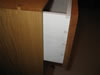 Dovetailed drawers in custom sideboard