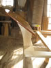 Custom platform bed headboard angle