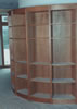 Semi-circular bookcase