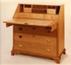 Cherry slant front desk