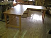 Custom desk with return