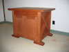 Custom mahogany office cabinet
