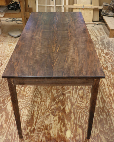 Claro walnut dining table