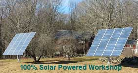 solar powered woodworking shop