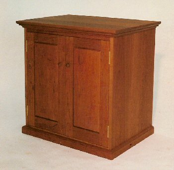 2 door cherry end table