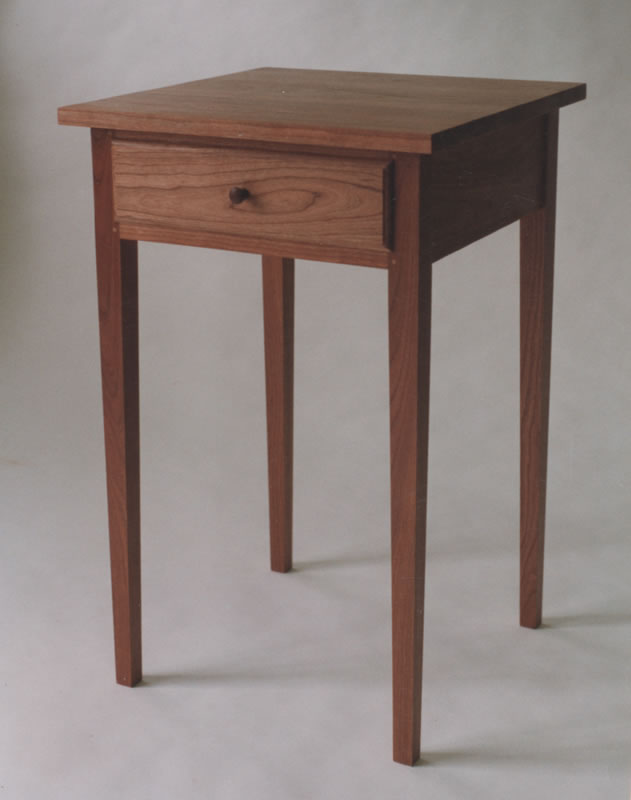 Shaker night table with drawer - cherry
