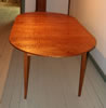Curly maple table with 2 leaves in place