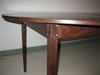 Walnut extension table - pinned mortise & tenon leg joint 