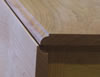 Drop leaf harvest table rule joint