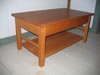 Shaker coffee table with shelf - cherry. 36" x 20" x 17"h